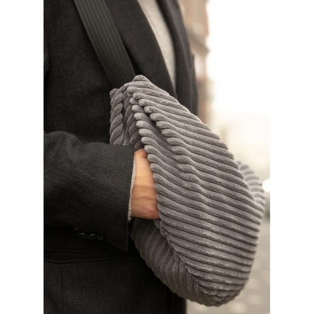Жіноча сумка Sambag HOBO Bag-glove тканева графітова - Фото 5 Жіноча сумка Sambag HOBO Bag-glove тканева графітова - зображення 5