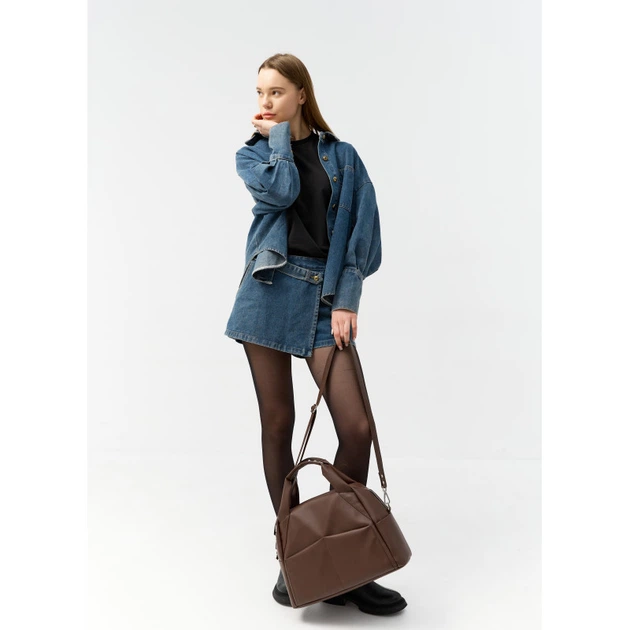 Жіноча спортивна сумка Sambag Vogue BQS шоколадна - Фото 4 Жіноча спортивна сумка Sambag Vogue BQS шоколадна - зображення 4