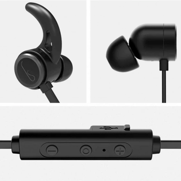 Бездротові навушники Bluetooth GORSUN GS-E9, BT4.2, 180mAh, 10h, black - зображення 4