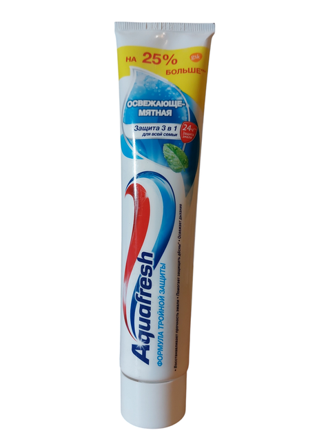 Зубна паста Aquafresh Family 125 мл Свіжість і м'ята - Фото 1 Зубна паста Aquafresh Family 125 мл Свіжість і м'ята - зображення 1