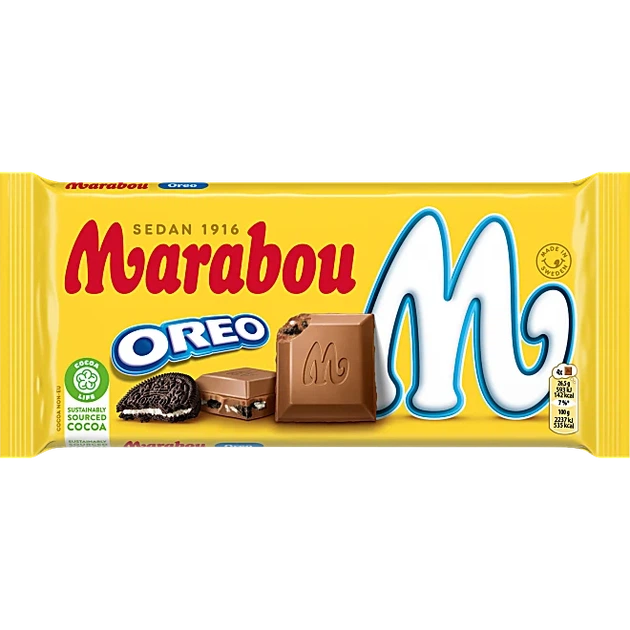 Молочний шоколад Marabou OREO, 160 g marabou_oreo_r - Фото 1 Молочний шоколад Marabou OREO, 160 g marabou_oreo_r - изображение 1