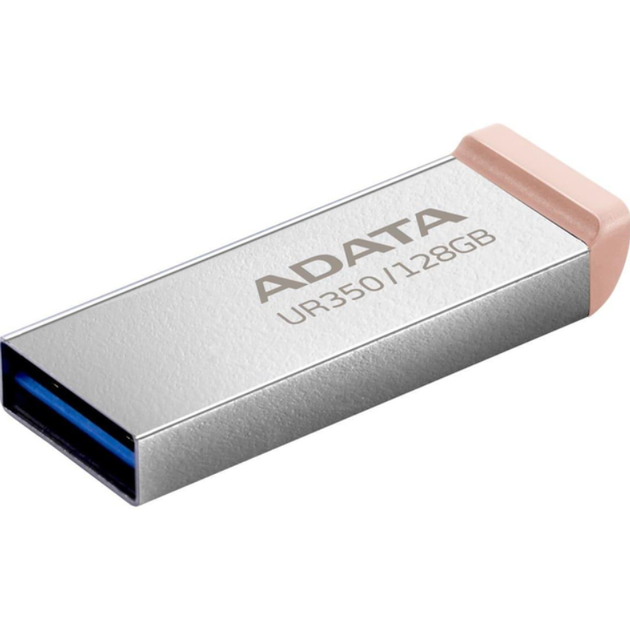 Флеш-накопитель USB 3.2 Gen 1 128ГБ, водо- и пылезащита, металл, серебристо-бежевый - изображение 2