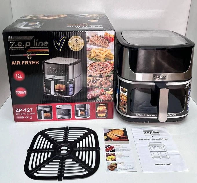 Многофункциональная фритюрница Zepline ZP-127, 12 л, 4000 Вт, LED, нержавеющая сталь, защита от перегрева - Фото 4 Многофункциональная фритюрница Zepline ZP-127, 12 л, 4000 Вт, LED, нержавеющая сталь, защита от перегрева - изображение 4