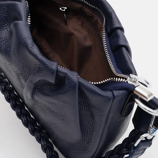 Женская кожаная сумка Borsa Leather K15001sap-navy - Фото 5 Женская кожаная сумка Borsa Leather K15001sap-navy - изображение 5