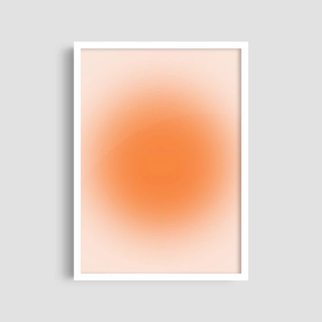 Постер Roomy "Orange Glow" Белая рамка с антибликовым стеклом A2 (59.4x42 cm.) - изображение 2
