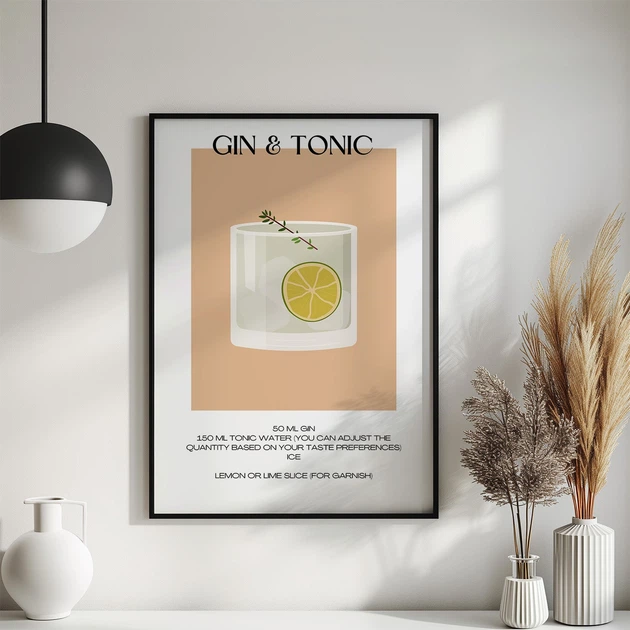 Постер Roomy "Gin Tonic" Без рамки A4 (29.7x21 cm) - Фото 4 Постер Roomy "Gin Tonic" Без рамки A4 (29.7x21 cm) - изображение 4