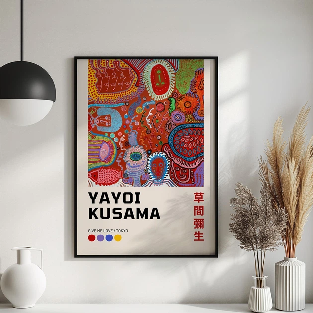 Постер Roomy "Kusama Crab" Черная рамка с антибликовым стеклом A4 (29.7x21 cm) - изображение 3