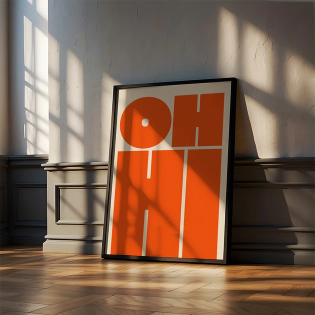 Постер Roomy "Oh Hi" Чорна рамка з антибліковим склом A4 (29.7x21 cm) - зображення 5