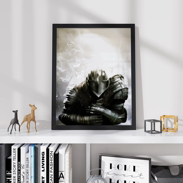 Постер Roomy "Armored Knight" Белая рамка с глянцевым стеклом A2 (59.4x42 cm.) - Фото 3 Постер Roomy "Armored Knight" Белая рамка с глянцевым стеклом A2 (59.4x42 cm.) - изображение 3