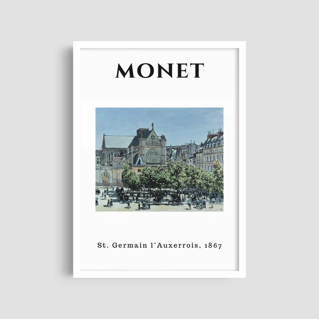 Постер Roomy "St Germain" Белая рамка с антибликовым стеклом A4 (29.7x21 cm) - Фото 2 Постер Roomy "St Germain" Белая рамка с антибликовым стеклом A4 (29.7x21 cm) - изображение 2