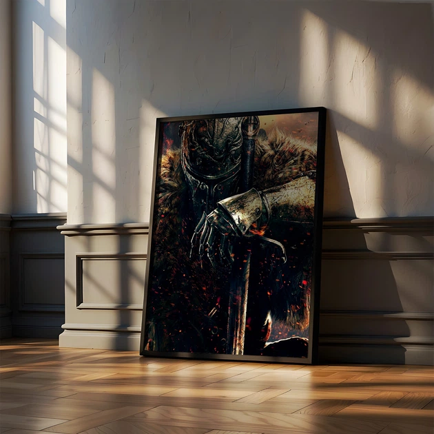 Постер Roomy "Noble Knight" Чорна рамка з глянцевим склом A1 (84.1x59.4 cm.) - зображення 4