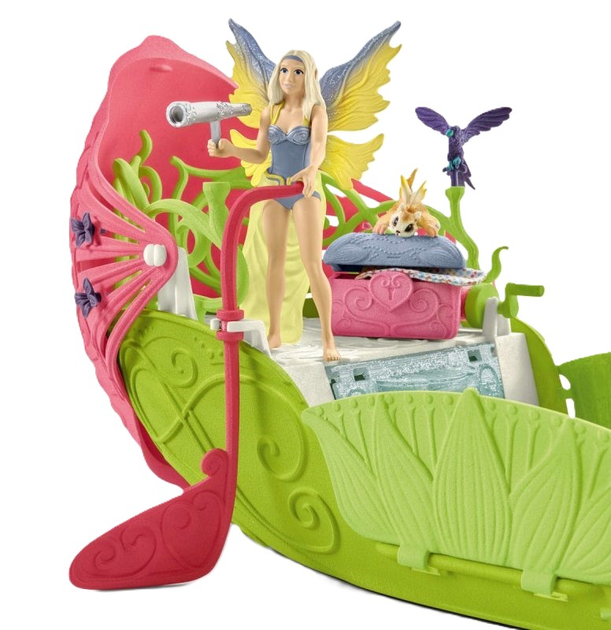 Zestaw do zabawy Schleich Bayala Magiczna łódź kwiatowa Sery (4055744030024)  - obraz 3