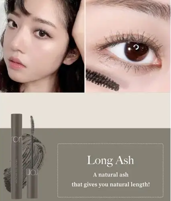Удлиняющая тушь в сером оттенке Rom&nd Han All Fix Mascara L02 Long Ash, 7 г - изображение 2