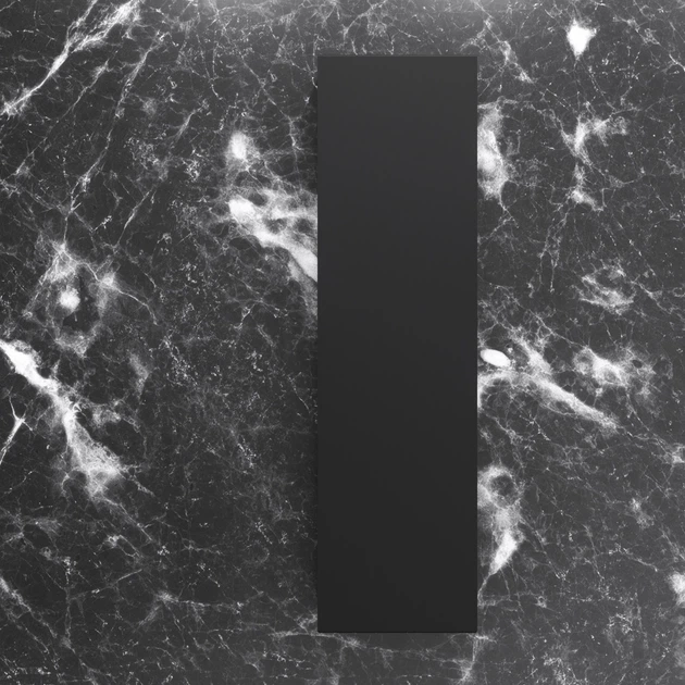 Полка этажерка подвесная MINIMALISM для ванной комнаты металлическая черная (ЛОФТ) - изображение 2