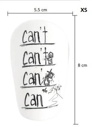 Мини щитки футбольные Can't - Can белые XS - изображение 2