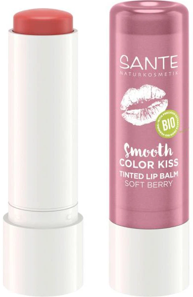 Био-Бальзам для губ тонирующий Sante Kiss 02 Soft Berry Нежный красный 4.8г (4025089004202) - Фото 1 Био-Бальзам для губ тонирующий Sante Kiss 02 Soft Berry Нежный красный 4.8г (4025089004202) - изображение 1