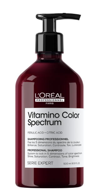Шампунь блеска и сохранение цветового спектра волос L'Oreal Vitamino Color Spectrum 500 мл - Фото 1 Шампунь блеска и сохранение цветового спектра волос L'Oreal Vitamino Color Spectrum 500 мл - изображение 1