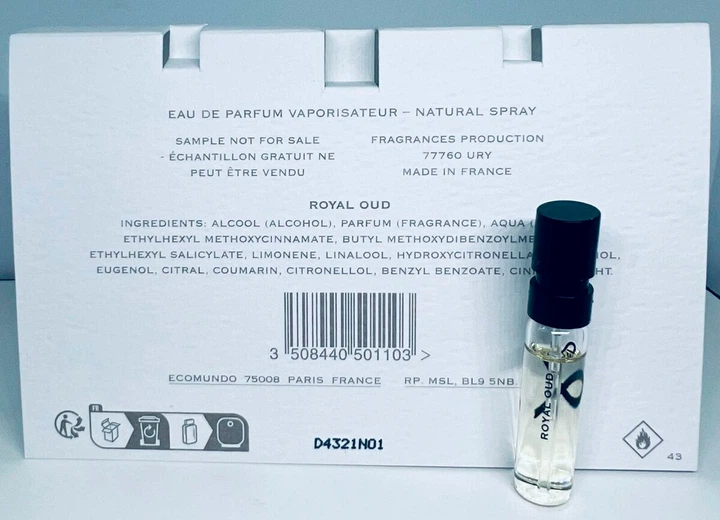 Пробник парфюмированной воды унисекс Creed Royal Oud 1.7 мл (3508440501103) - изображение 4