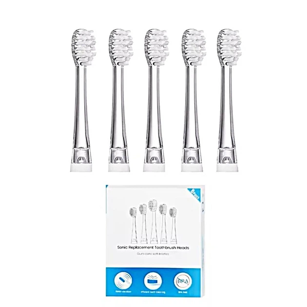 Насадки для зубной щетки Seago SG-513/SG-977/SG-EK6/EK2/EK7/SG-921 (3-12 лет) 5 штук - изображение 2