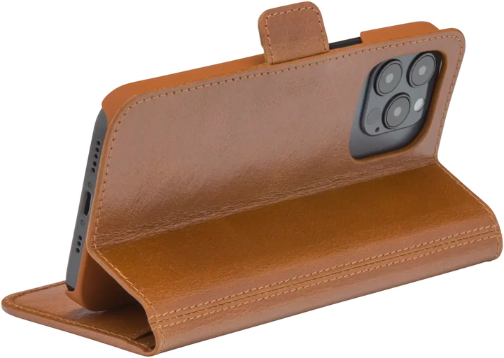 Etui z klapką Dbramante Copenhagen Slim do Apple iPhone 13 Pro Tan (CS61GT001328) - obraz 4