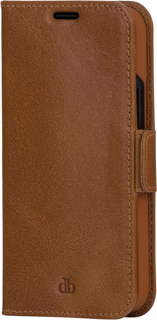 Etui z klapką Dbramante Copenhagen Slim do Apple iPhone 13 Pro Max Tan (CS67GT001330) - obraz 5