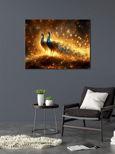 Картина на холсте МАKO "Волшебные павлины" 50x70 см MK10564_5070 - изображение 4