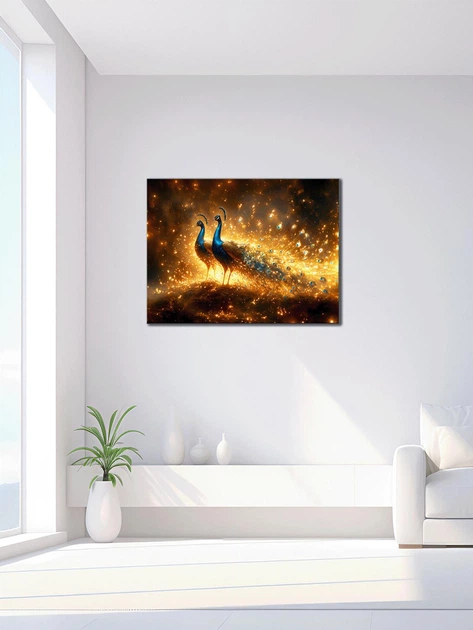 Картина на холсте МАKO "Волшебные павлины" 50x70 см MK10564_5070 - изображение 5