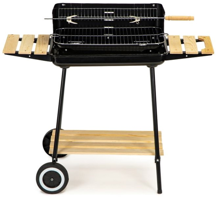Grill węglowy ModernHome by Multistore z półkami i regulacją (5903089064169) - obraz 3