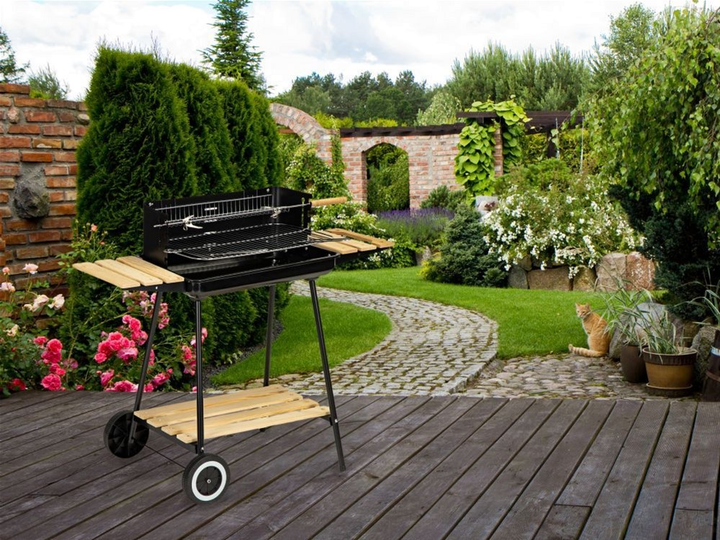 Grill węglowy ModernHome by Multistore z półkami i regulacją (5903089064169) - obraz 8