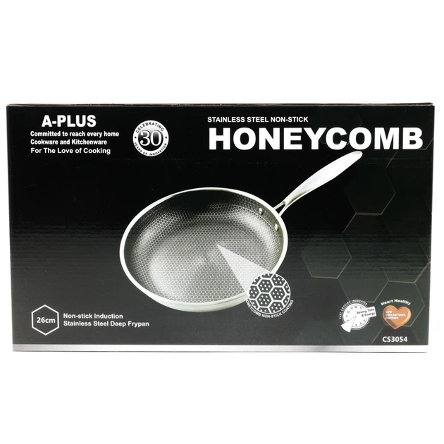 Сковорода з кришкою з антипригарним покриттям HONEYCOMB A-PLUS 26 см (3054 CS) - зображення 7
