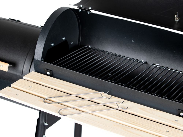 Duży grill ogrodowy ModernHome by Multistore 2 w 1 wędzarnia pokrywa + termometr (5903089067078) - obraz 5