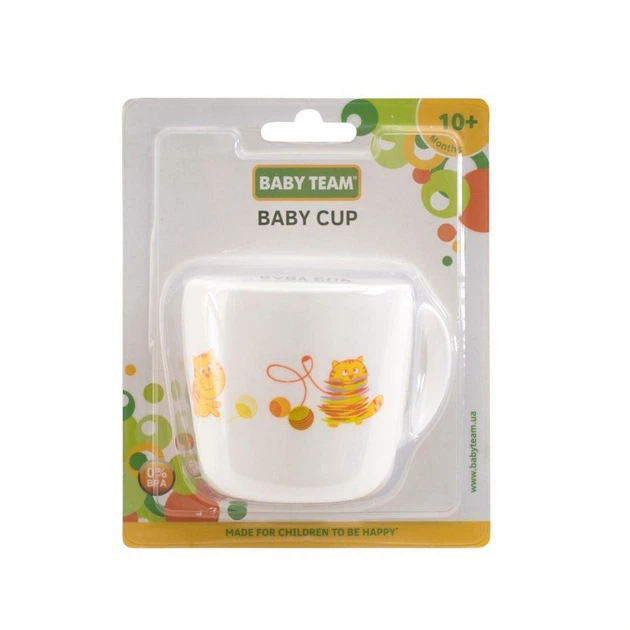 Детская чашка "Котенок" Baby Team 6006C 200 мл - Фото 3 Детская чашка "Котенок" Baby Team 6006C 200 мл - изображение 3