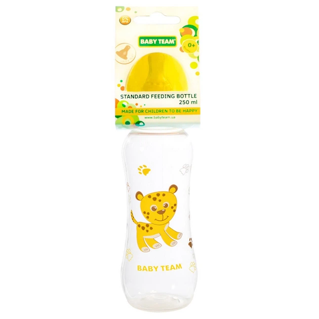 Бутылочка для кормления Baby Team 1310 250 мл Желтый (95788) - изображение 2