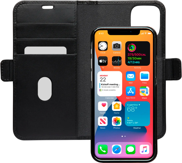 Etui z klapką Dbramante Lynge do Apple iPhone 12 Pro Max Black (LY67GTBL1182) - obraz 4