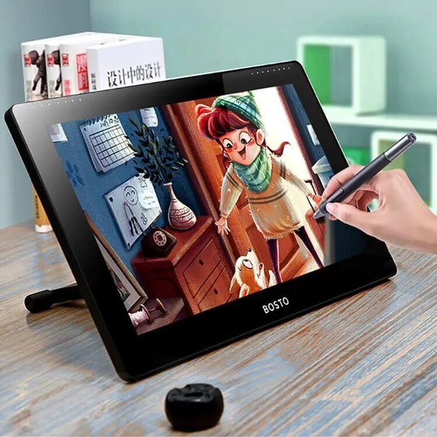 Графічний планшет Bosto All-in-one Tablet Studio 16HD (J4125) Black (6972288300193) - зображення 6
