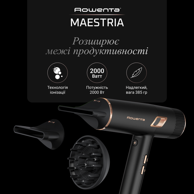 Фен Rowenta ULTIMATE EXPERIENCE MAESTRIA CV9920F3 - зображення 3