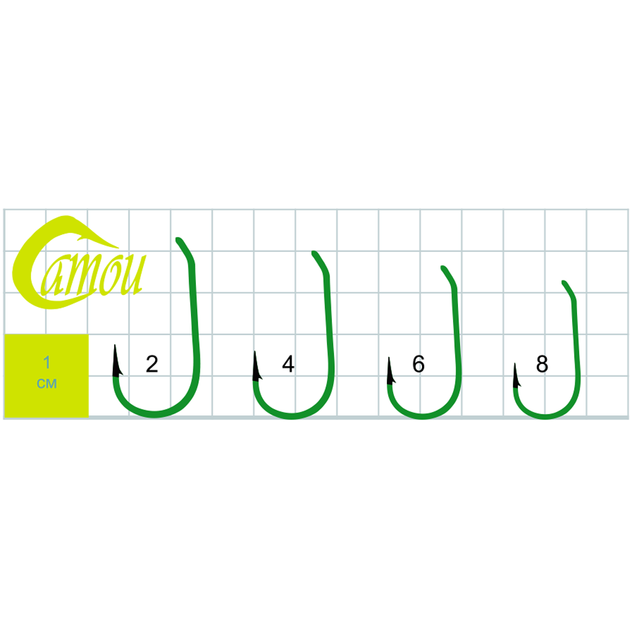 Гачки GURZA Turn Doun Carp №6 - Фото 2 Гачки GURZA Turn Doun Carp №6 - изображение 2