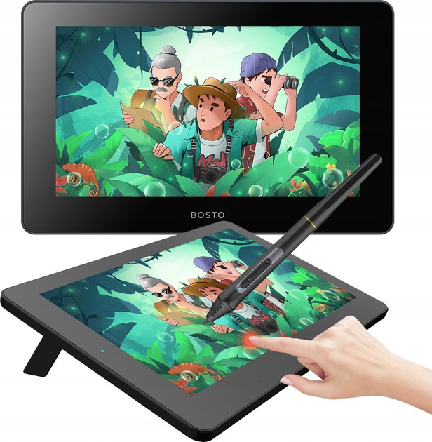 Tablet graficzny Bosto BT-12HDT Black (6972288300292) - obraz 4