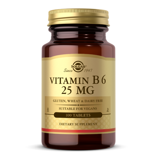 Витамин Б 6 Vitamin Solgar B6 25 mg (100 таб) солгар - Фото 1 Витамин Б 6 Vitamin Solgar B6 25 mg (100 таб) солгар - изображение 1