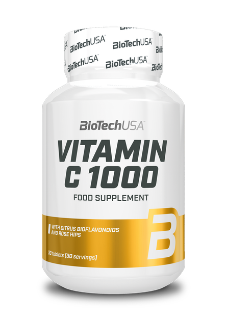 Вітамін C BioTech Vitamin C 1000 30 таблеток - Фото 1 Вітамін C BioTech Vitamin C 1000 30 таблеток - зображення 1