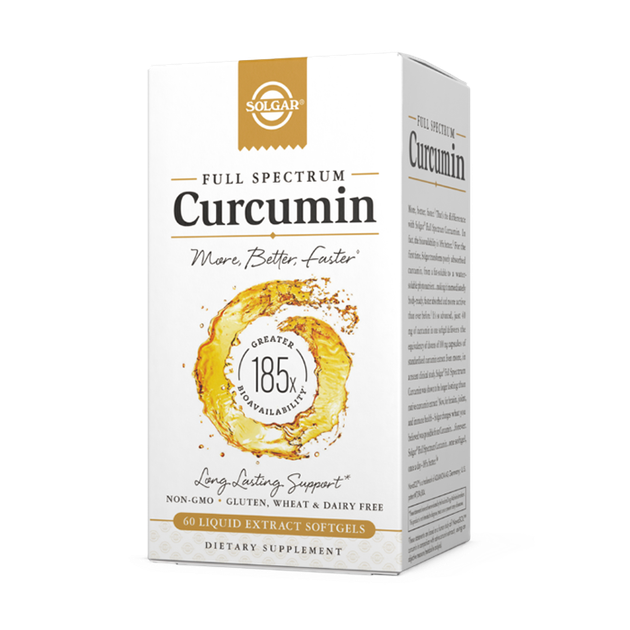 Куркумин, Full Spectrum Curcumin, Solgar, 60 желатиновых капсул с жидким экстрактом - Фото 1 Куркумин, Full Spectrum Curcumin, Solgar, 60 желатиновых капсул с жидким экстрактом - изображение 1