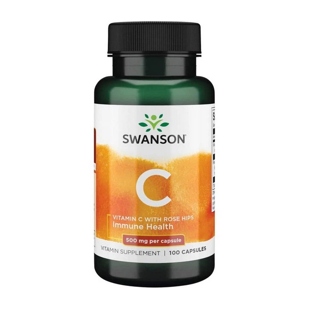 Витамин C Swanson Vitamin C 500 mg with Rose Hips 100 капсул - Фото 1 Витамин C Swanson Vitamin C 500 mg with Rose Hips 100 капсул - изображение 1