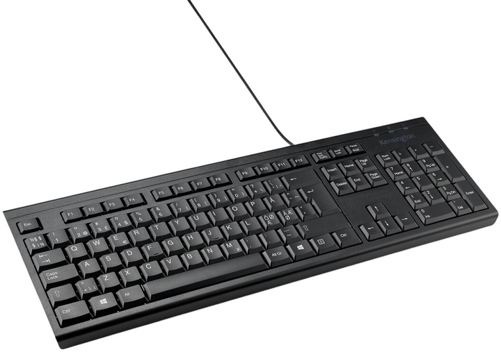 Klawiatura przewodowa Kensington KB100 EQ USB Black (K63727PN) - obraz 2