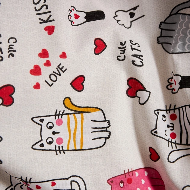 Набор наволочек Moon&Star Бязь Gold Люкс Cute Cats 50х50 2 шт (MS-840001328) - изображение 5