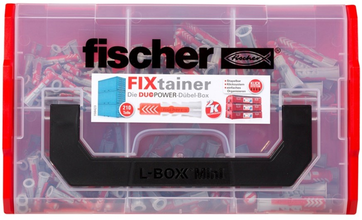 Набір дюбелів Fischer FixTainer DUOPOWER 210 шт. (535968) - зображення 2