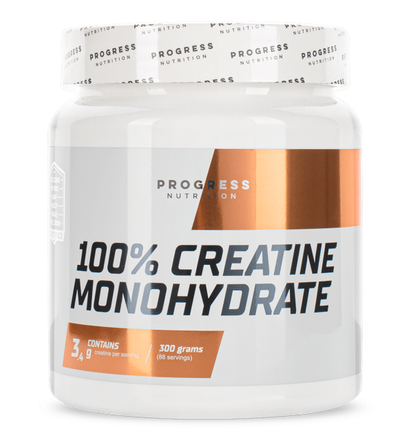 Креатин моногидрат Progress Nutrition 100% Creatine Monohydrate 300 грамм Без вкуса - Фото 1 Креатин моногидрат Progress Nutrition 100% Creatine Monohydrate 300 грамм Без вкуса - изображение 1