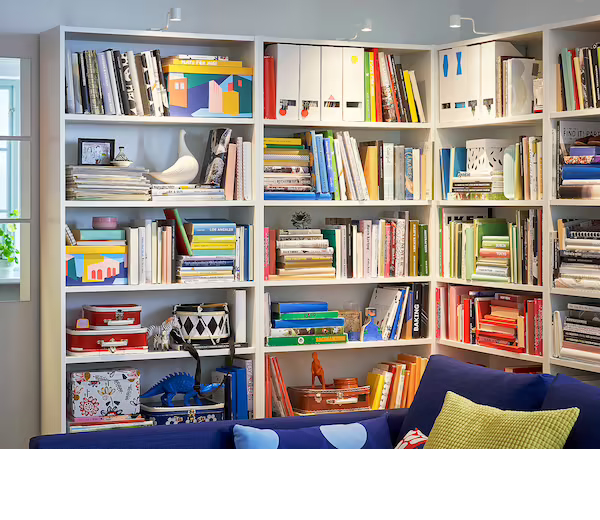 Книжкова шафа BILLY IKEA 002.638.50 білий - Фото 7 Книжкова шафа BILLY IKEA 002.638.50 білий - зображення 7