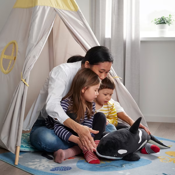 Плюшева іграшка косатка BLAVINGAD IKEA 605.221.10 - изображение 4