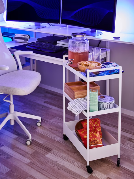 Тележка NISSAFORS IKEA 404.657.33 белый - изображение 6