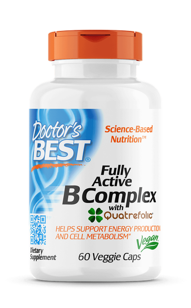 B-Комплекс, Fully Active B Complex, Doctor's Best, 60 гелевых капсул - Фото 1 B-Комплекс, Fully Active B Complex, Doctor's Best, 60 гелевых капсул - изображение 1